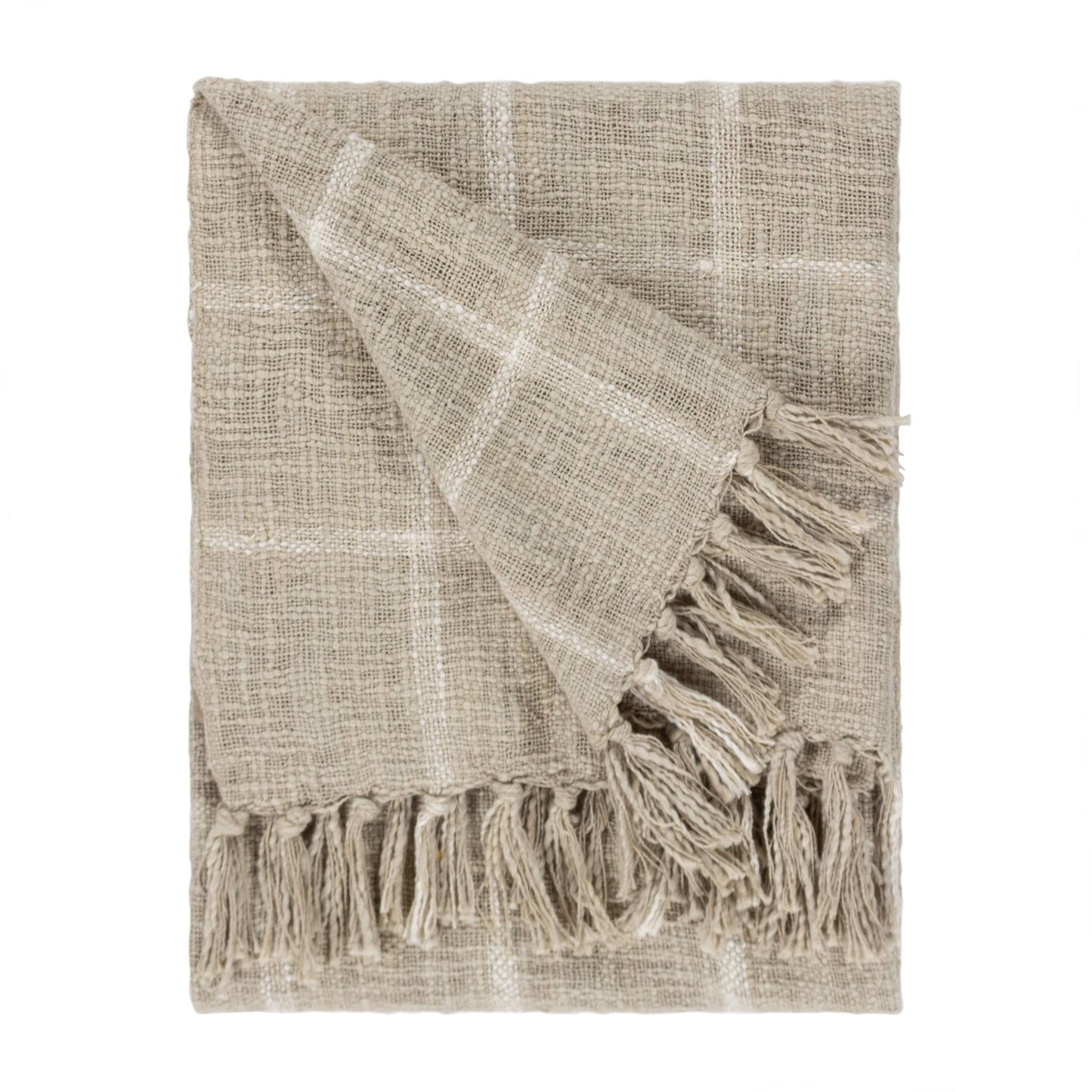 Beni Throw Stone/Natural: Stone/Natural / 130 x 180cm