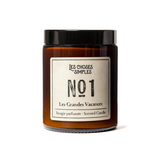 Medium Scented Soy-Wax Candle -Nr1 (Amber): Only the candle