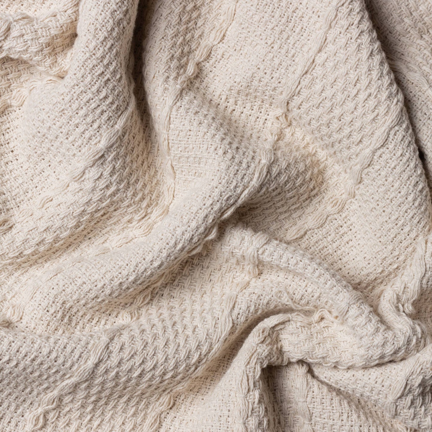 Caliche Woven Tasselled Throw Natural: Natural / 130 x 180cm