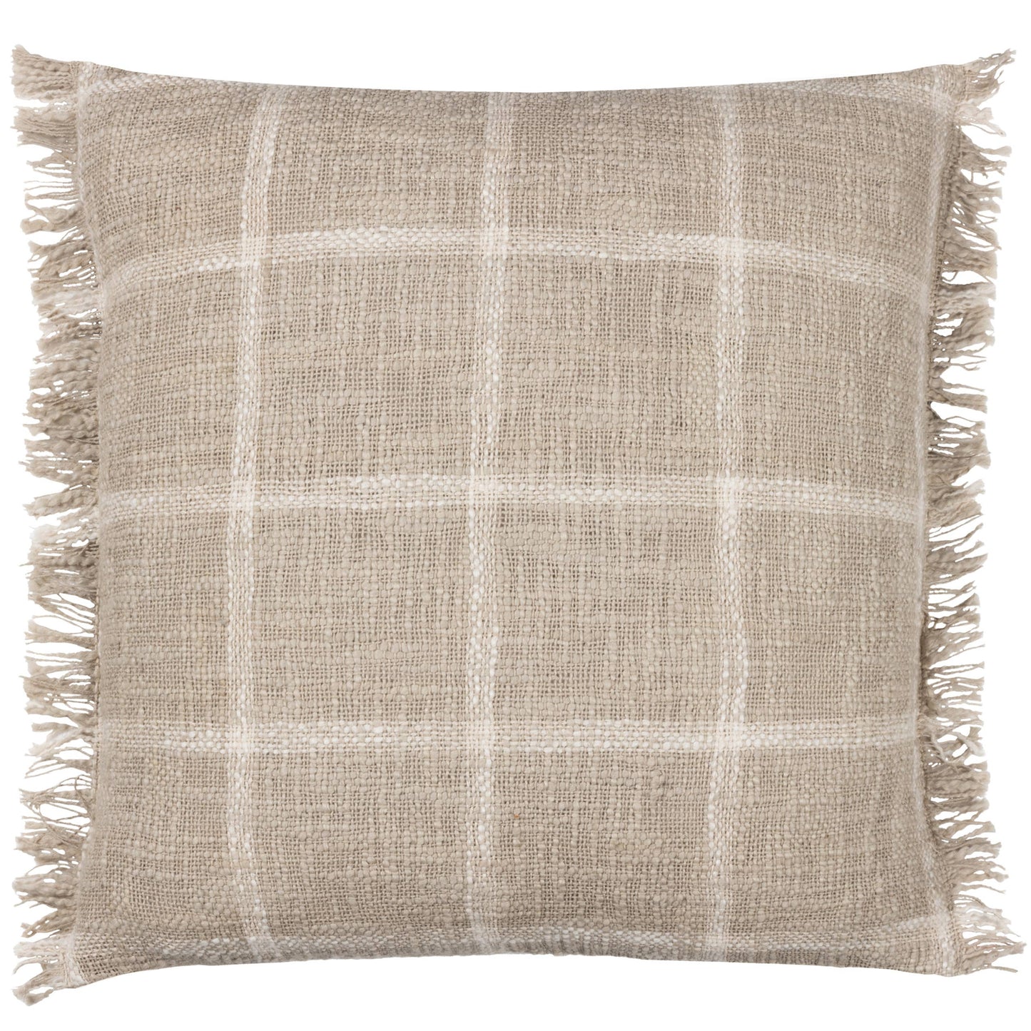 Beni Cushion Stone/Natural: Stone/Natural / Feather Filled / 45 x 45cm